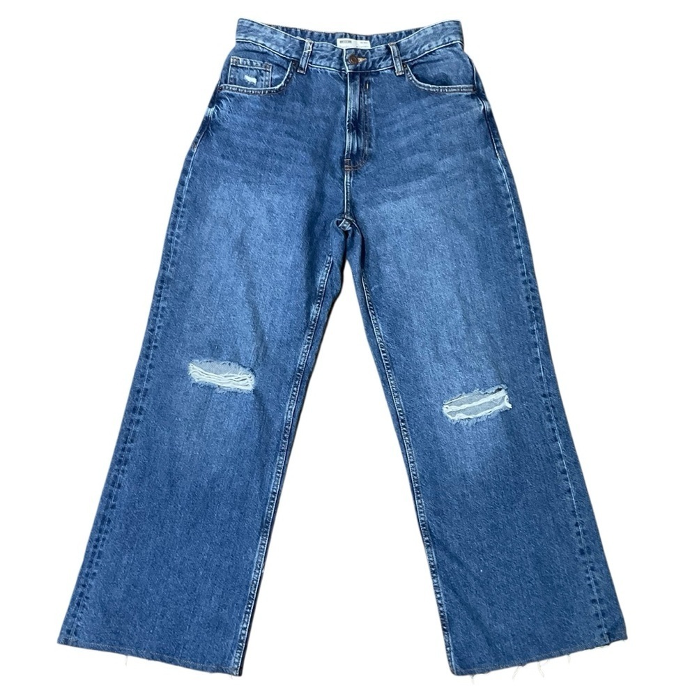 Bershka '90s Wide Blue Denim Jeans Size 6